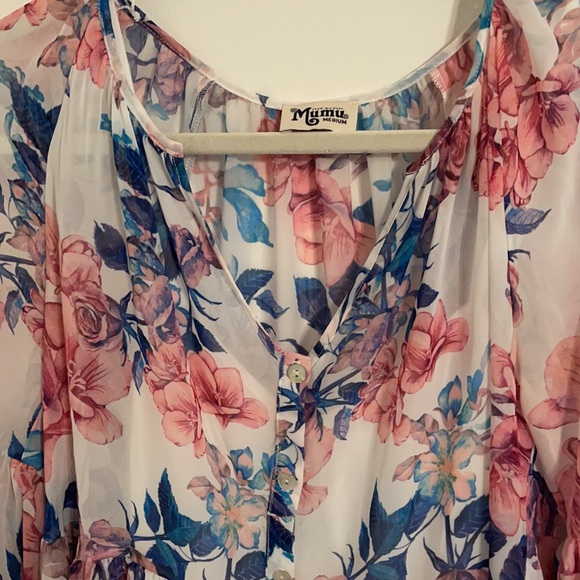 Show me your mumu sienna floral swing tunic dress in rosalita - Picture 2 of 4